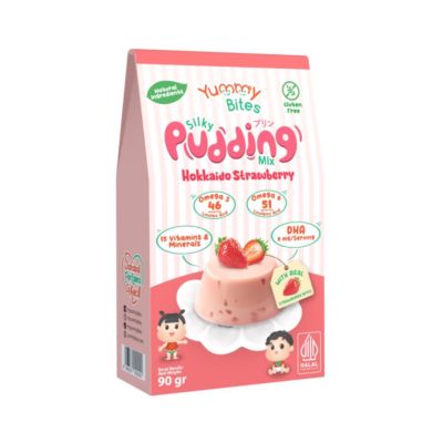 Yummy Bites Silky Pudding Mix Hokkaido Strawberry MPASI