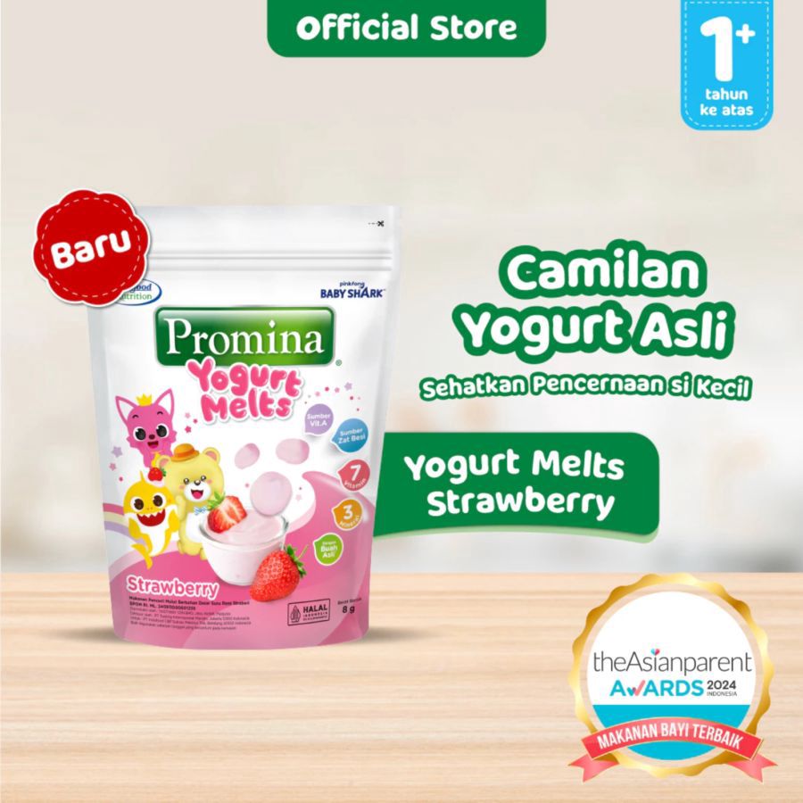 Promina Yogurt Melts Strawberry Snack Anak 1+ Tahun
