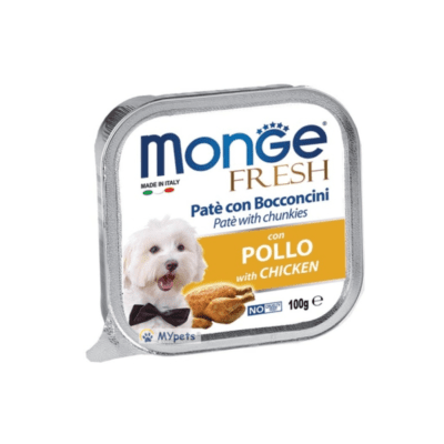 Monge Fresh Pollo Chicken Makanan Anjing Basah