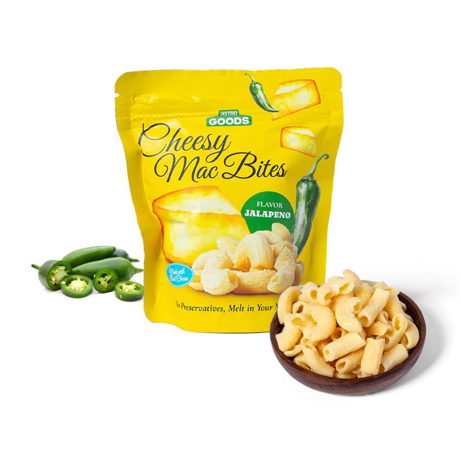 Cheesy Mac Bites Jalapeno Astro Goods 65gram