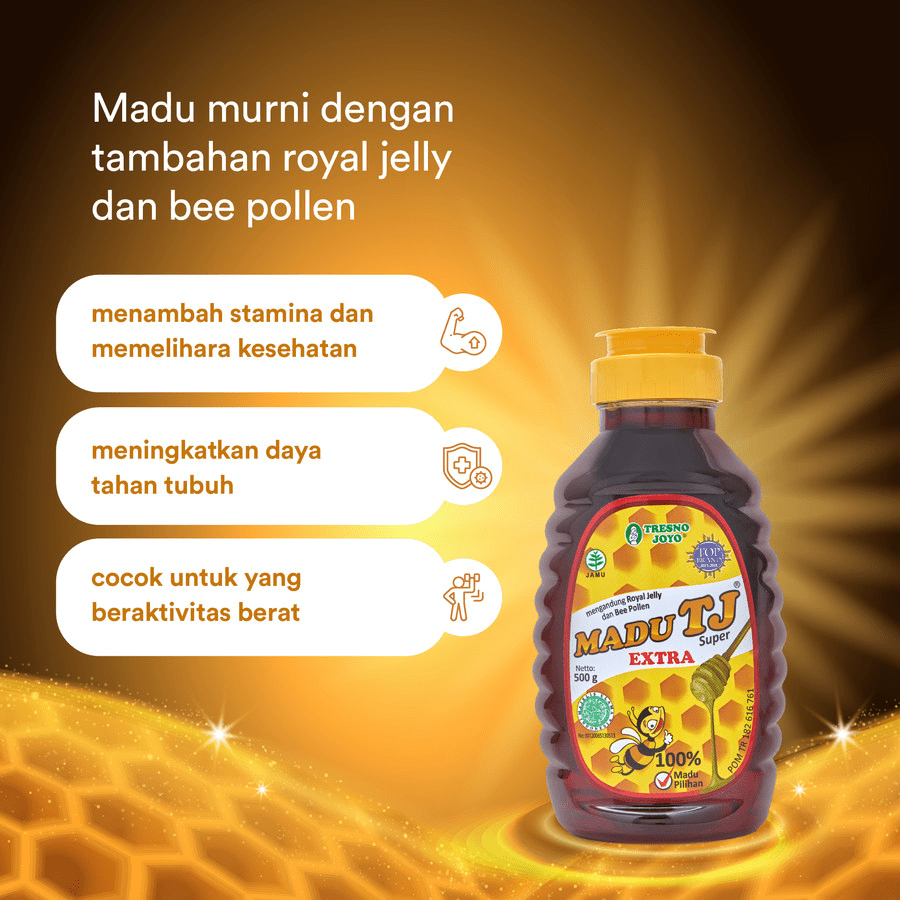 Madu TJ Super Botol 500gram