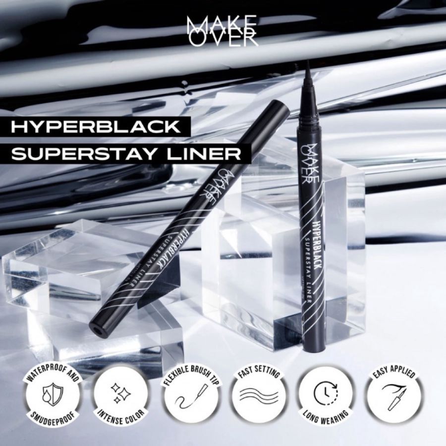 MAKE OVER Hyperblack Superstay Eye Liner 1gram