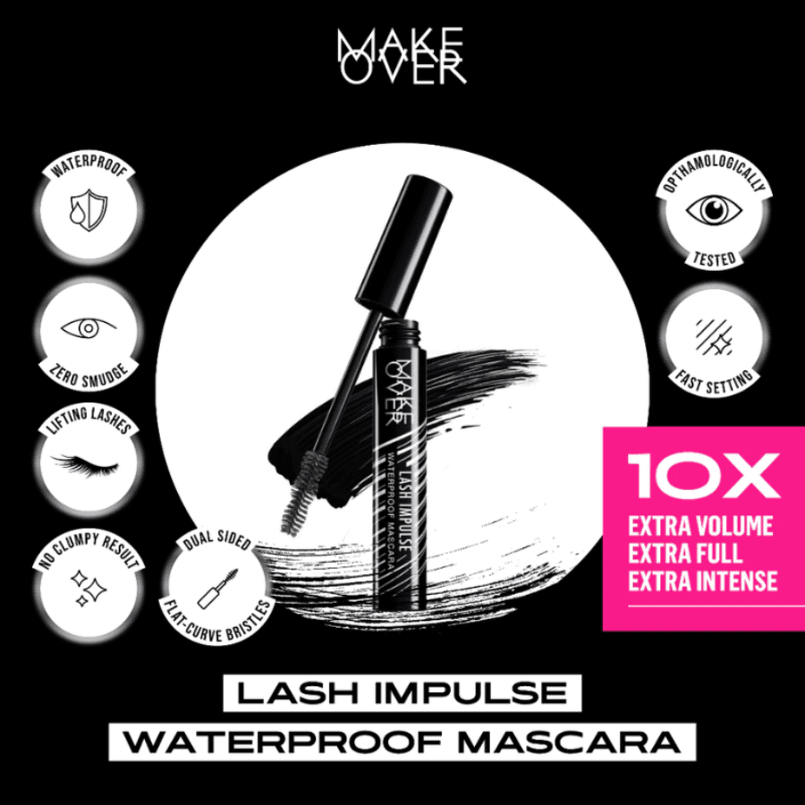 MAKE OVER Lash Impulse Waterproof Mascara 9ml