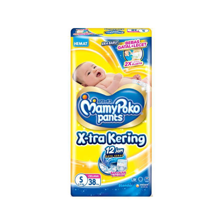Mamypoko X-Tra Kering Pants Diapers S38 1pack