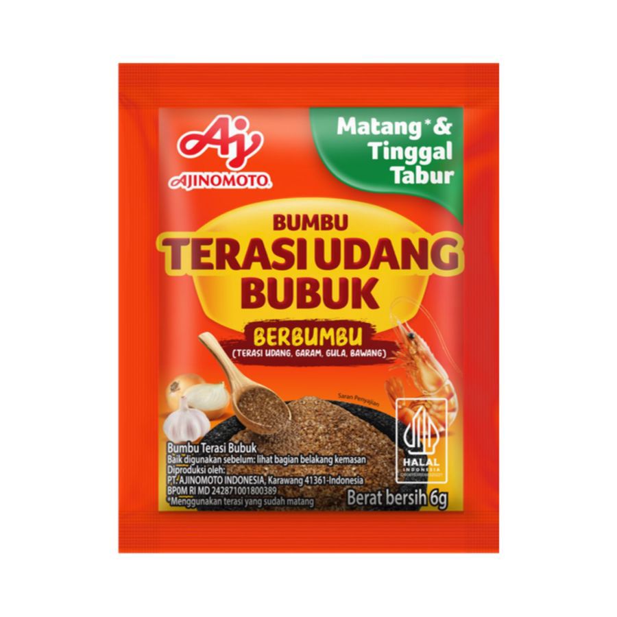 Ajinomoto Bumbu Terasi Udang Bubuk Berbumbu 6gr 10pcs