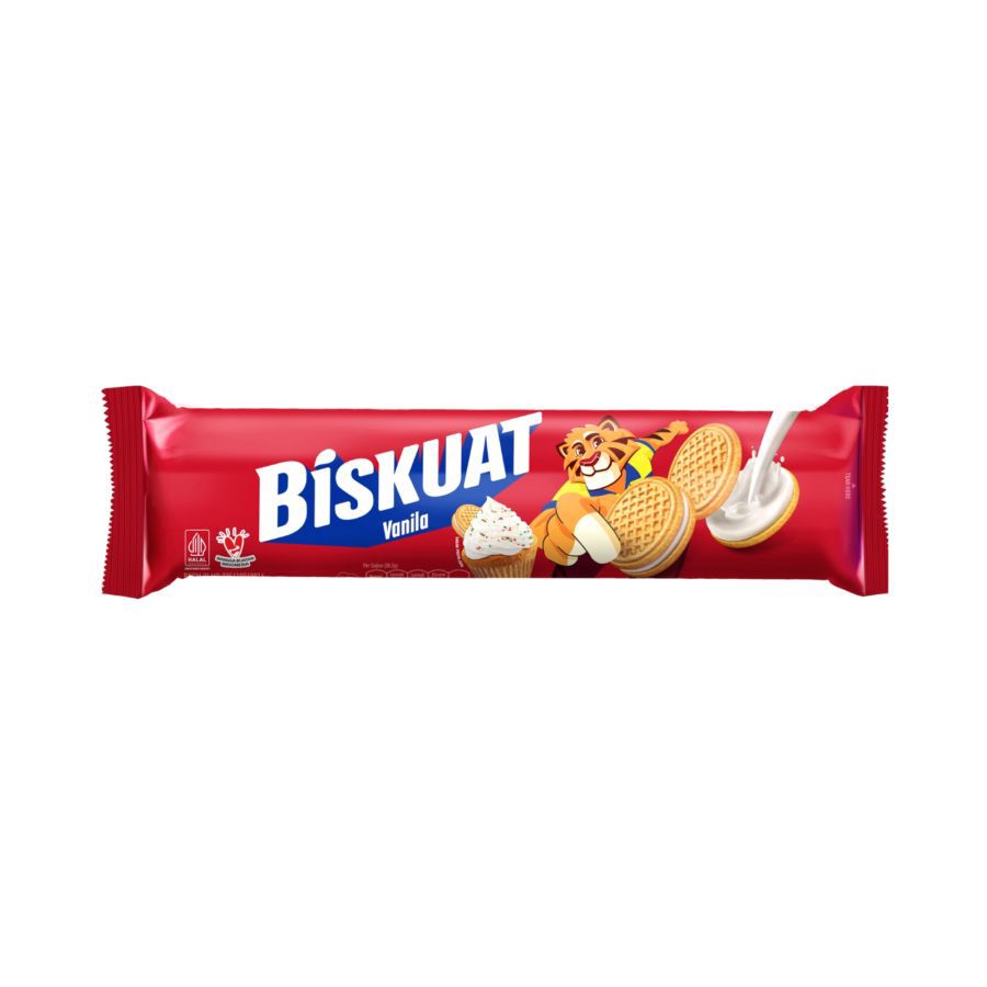 Biskuat Sandwich Krim Rasa Vanilla 105gram