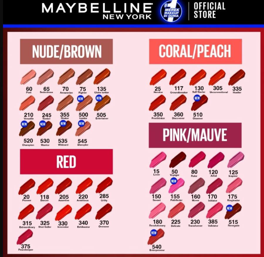 Maybelline Superstay Matte Ink Liquid Lipstick 50 Voyager 5ml