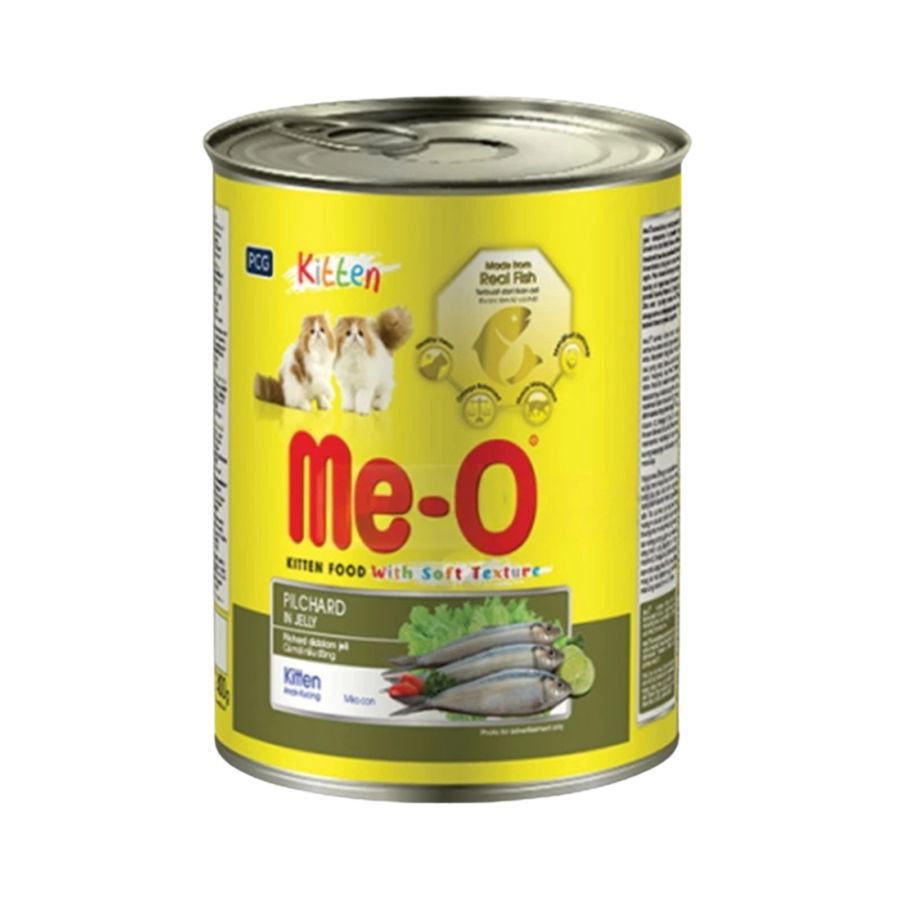 Me-O Pilchard in Jelly Kitten Makanan Kucing Basah Kaleng 400gram