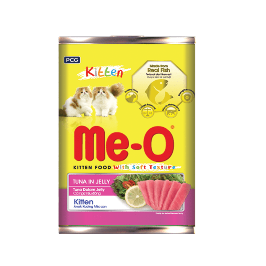 Me-O Tuna in Jelly Kitten Makanan Kucing Canned 400gram