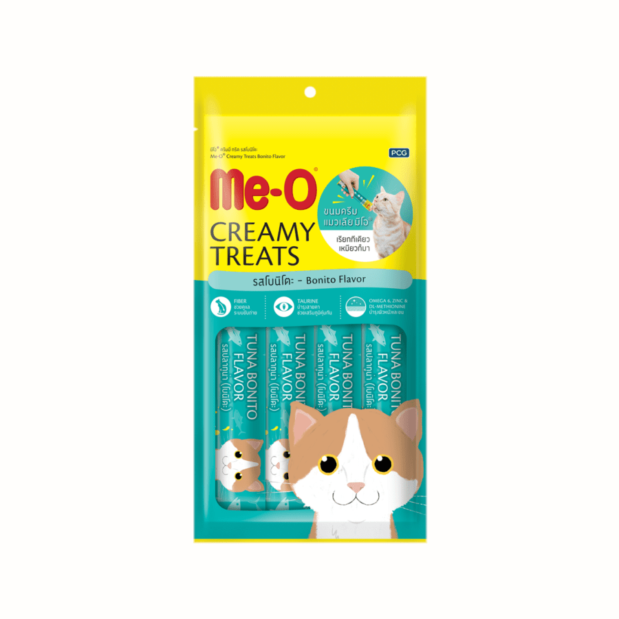Me-O Creamy Treats Bonito Snack Kucing 60gram
