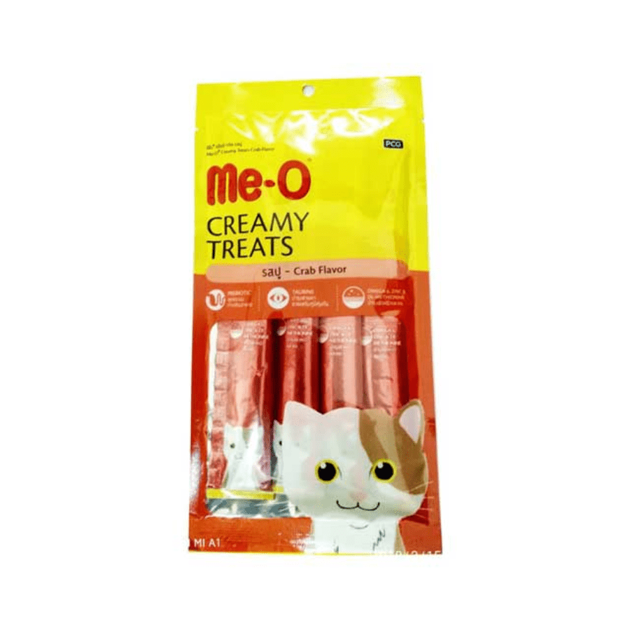 Me-O Creamy Treats Crab Snacks Kucing 60gram