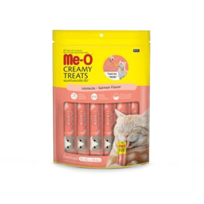 Me-O Creamy Treats Salmon Snack Kucing 20 sticks x 15 gram
