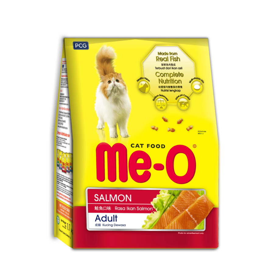 Me-O Salmon Dewasa Makanan Kucing Kering 1100gram