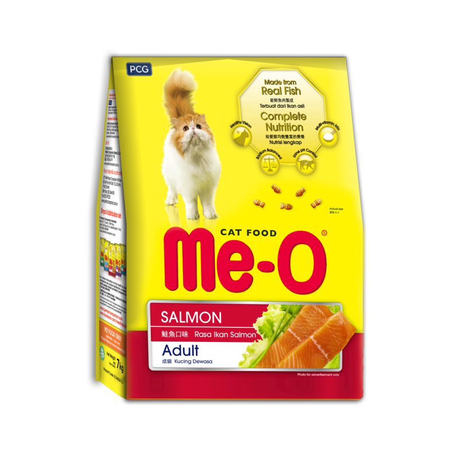 Me-O Salmon Adult Makanan Kucing 7kg
