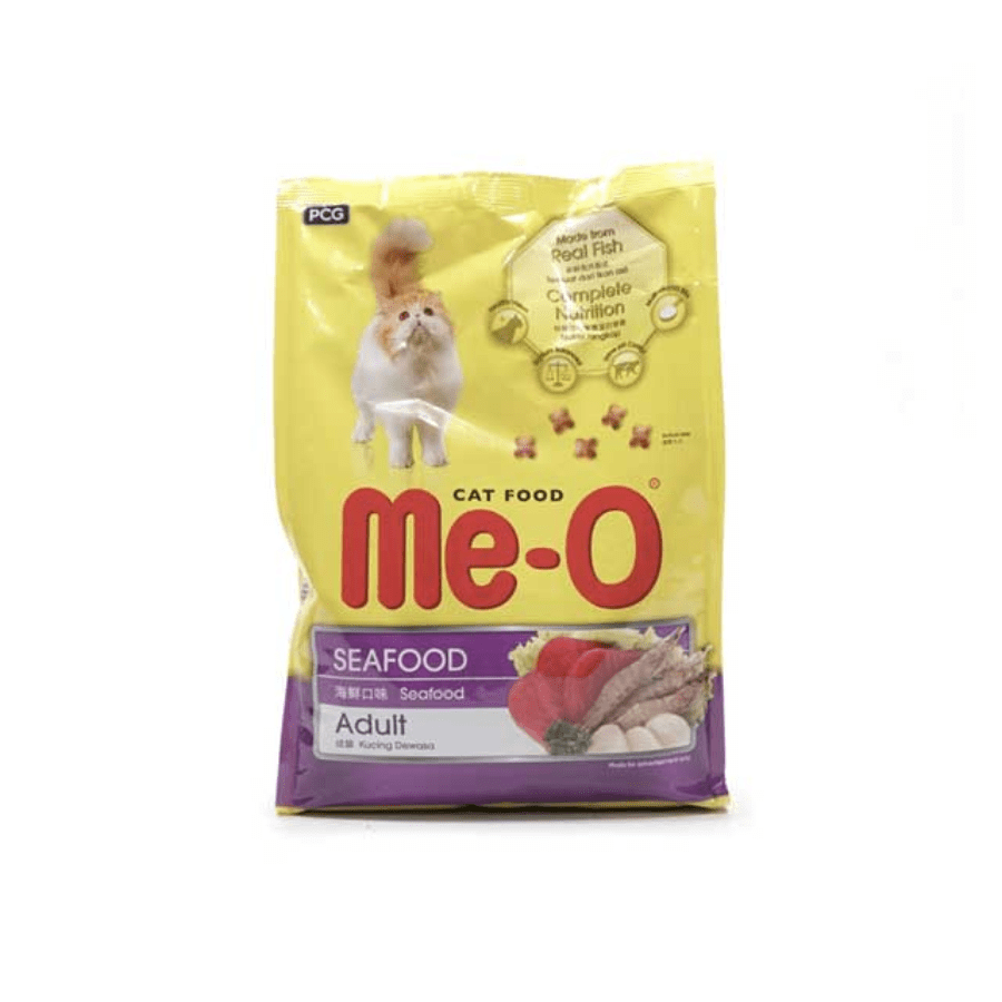 Me-O Seafood Adult Makanan Kucing Kering 1200gram