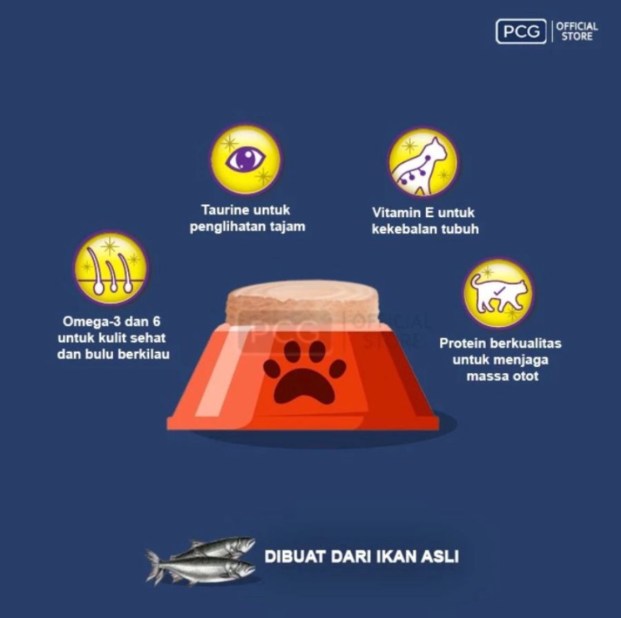 Me-O Tuna in Jelly Kitten Makanan Kucing Basah Pouch 80gram