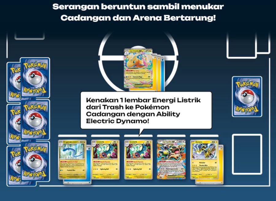 Pokemon Deck Taktik Mega Dragonite ex MATK Card Game 1pcs