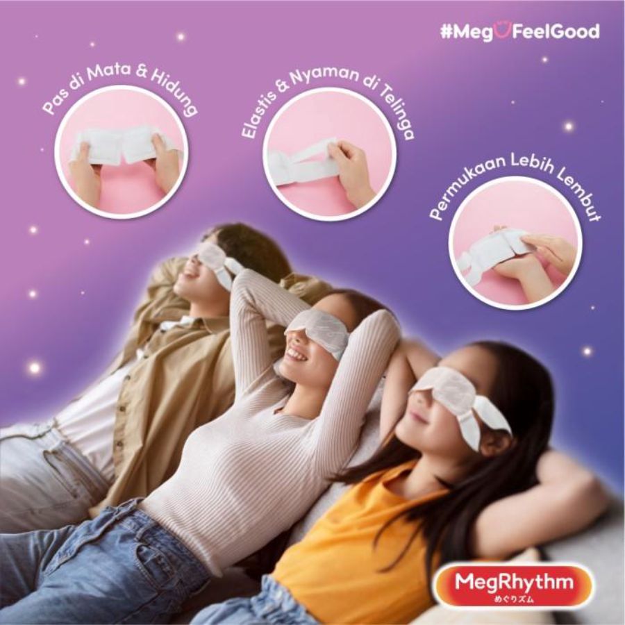 Megrhythm Steam Eye Mask Lavender Scent 1 pc 20gram
