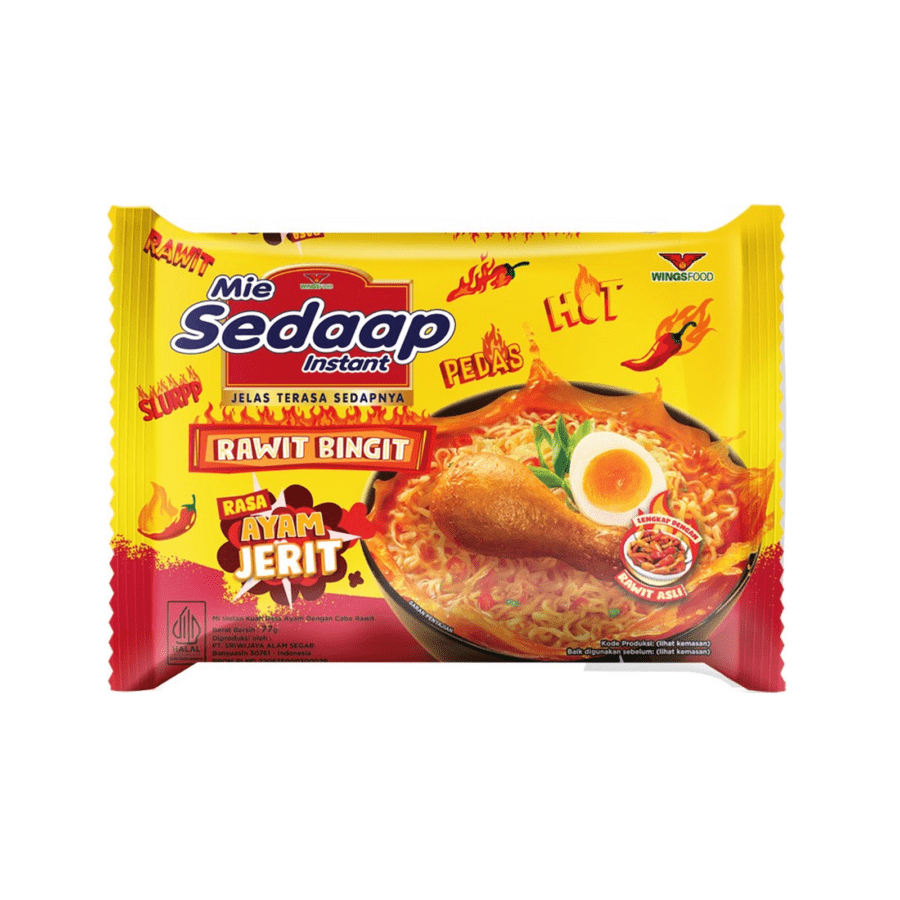 Mie Sedaap Rawit Bingit Ayam Jerit Mie Instan 77gram