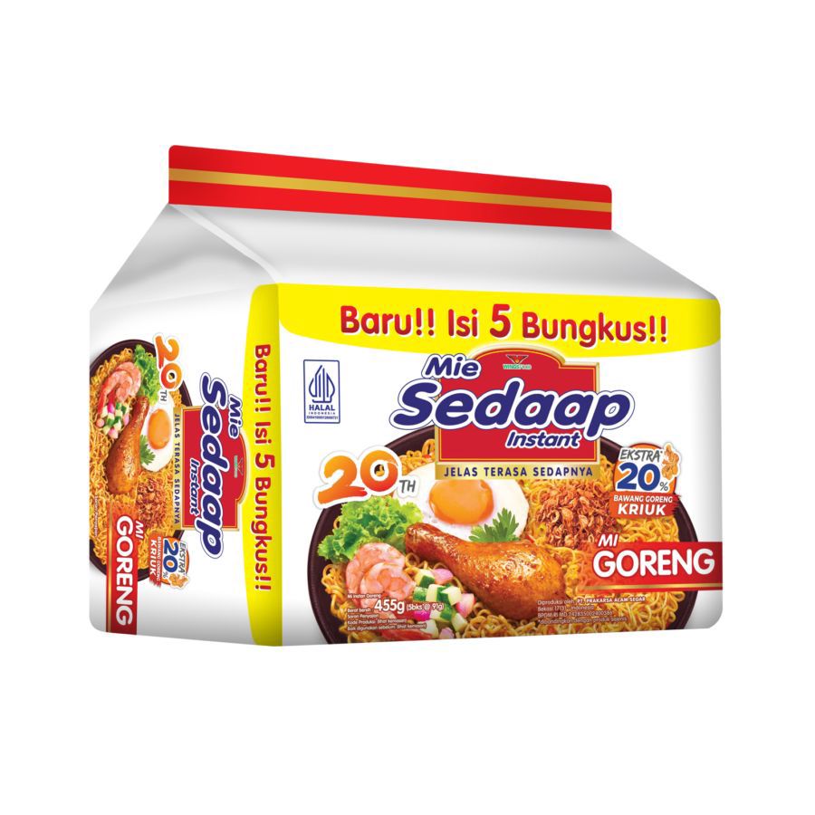 Mie Sedaap Goreng Isi 5 Mie Instan 455gram