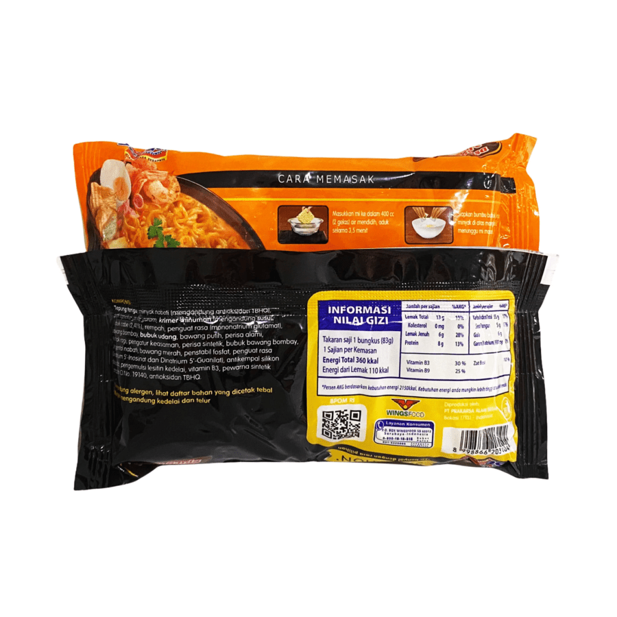 Mie Sedaap Selection Singapore Spicy Laksa Mie Instan 83gram