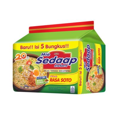 Mie Sedaap Kuah Soto Mie Instan Isi 5