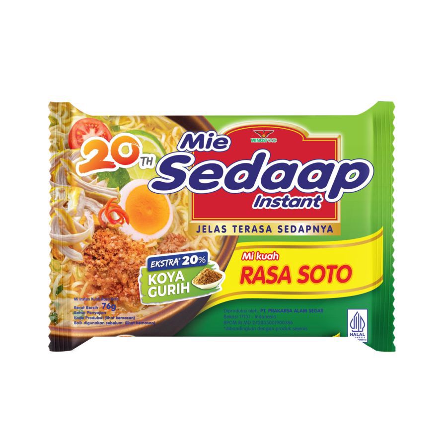 Mie Sedaap Kuah Soto Mie Instan 76gram