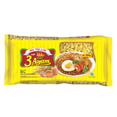 Cap 3 Ayam Mie Telur Pipih