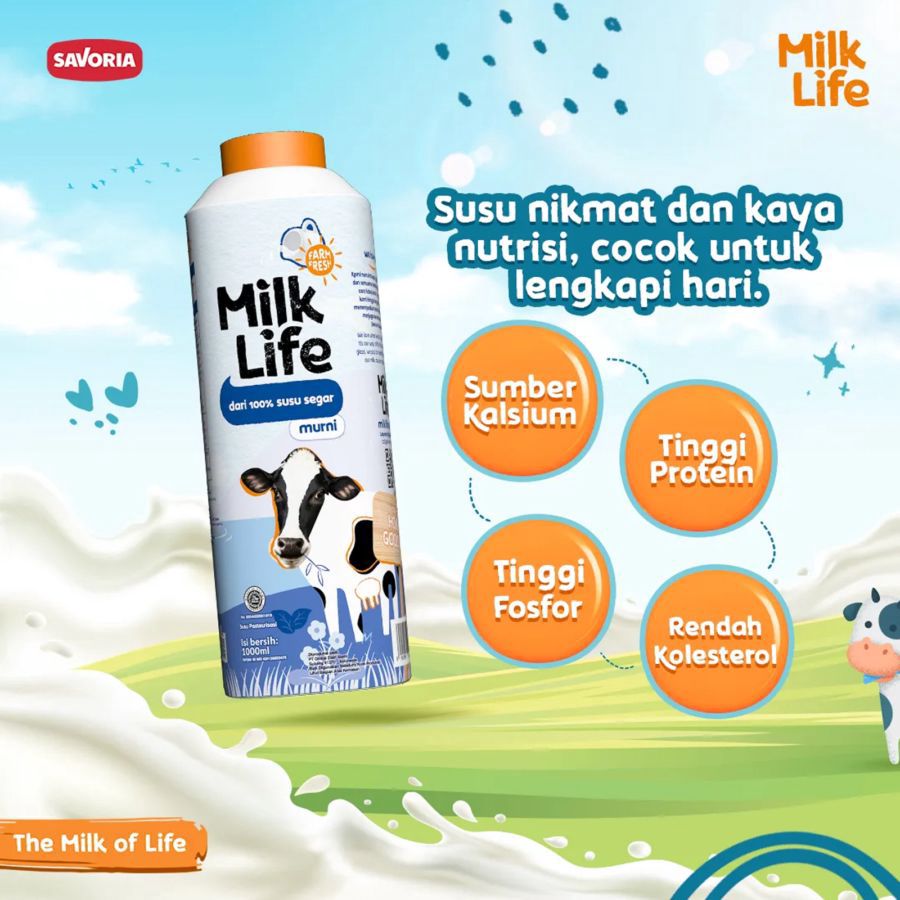 Milk Life Fresh Milk Pure 1000ml