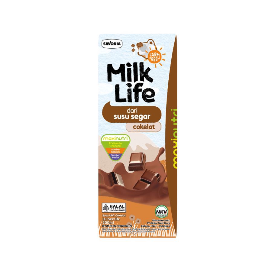 Milk Life Chocolate Susu UHT 200ml 1pcs
