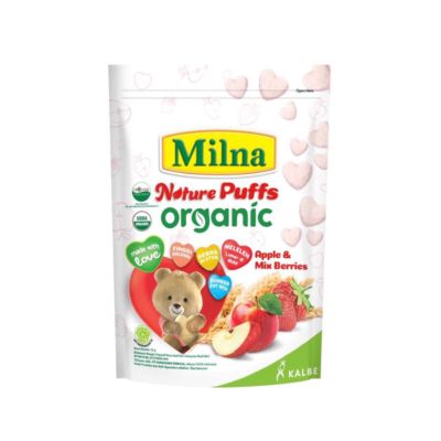 Milna Nature Puff Organic Apple and Mix Berries Snack Bayi