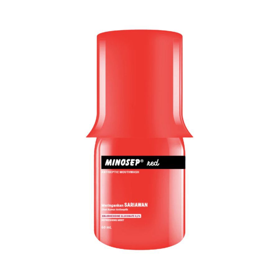 Minosep Red Antiseptic Mouthwash 60ml