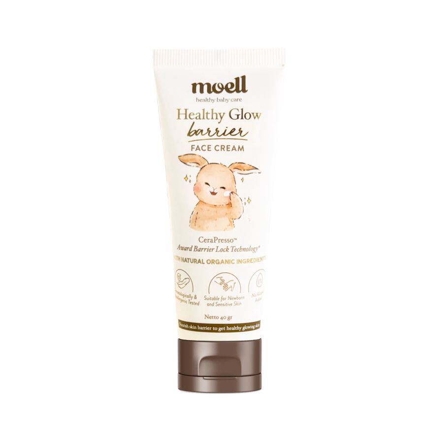 Moell Healty Glow Berrier Baby Face Cream Perawatan Bayi 40gram