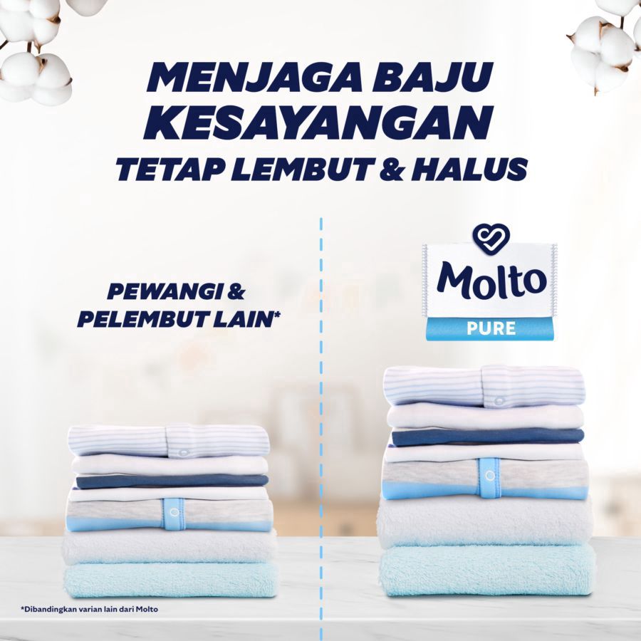 Molto Pure Pelembut Pakaian 550ml