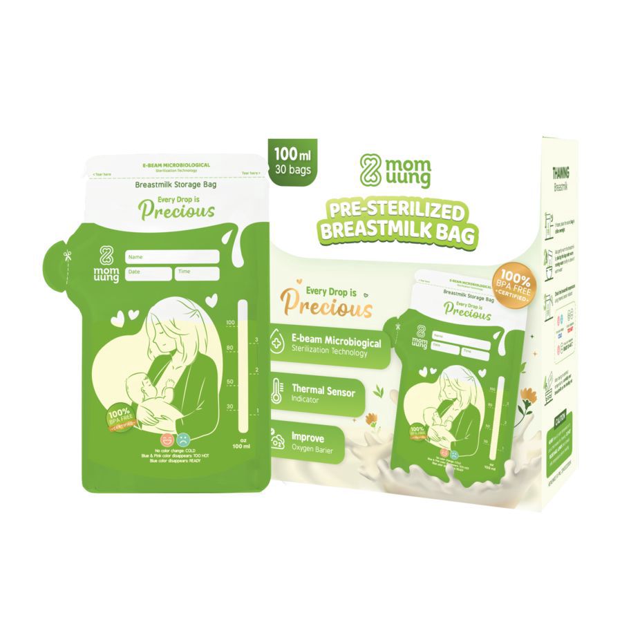 Mom Uung Breastmilk Bag Kantong ASI Kapasitas 100 ml 30bags