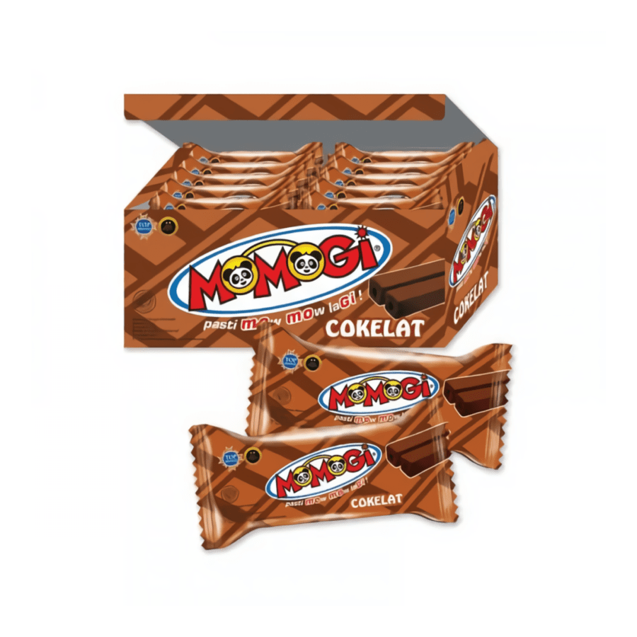Momogi Stick Cokelat Box 20 pcs 90gram