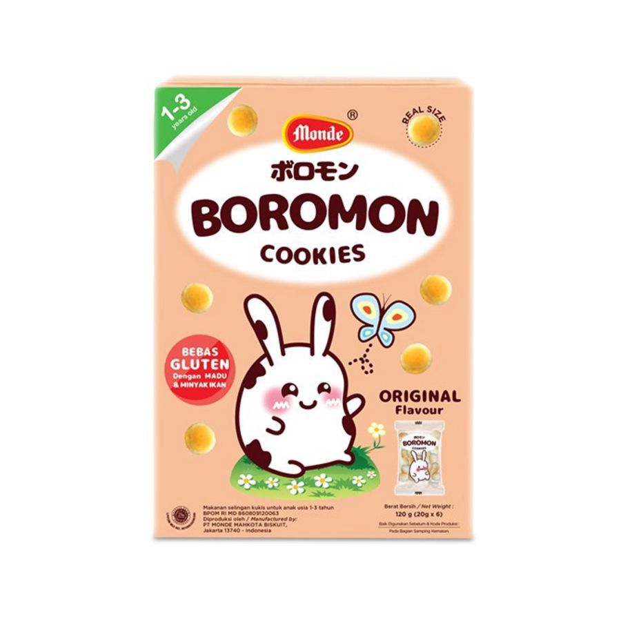 Monde Boromon Original Flavour Bebas Gluten Snack Bayi 1+ Tahun 100gram
