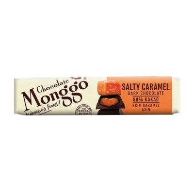 Monggo Salty Caramel Dark Chocolate 69% of Cocoa Bar