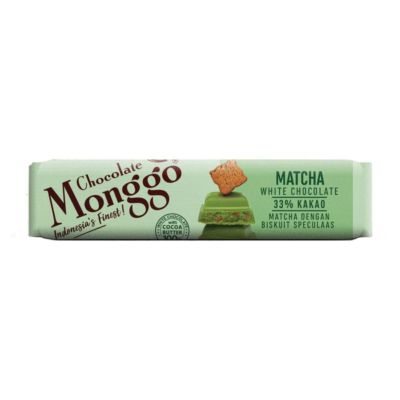 Monggo Matcha Speculaas White Chocolate 33% of Cocoa Bar