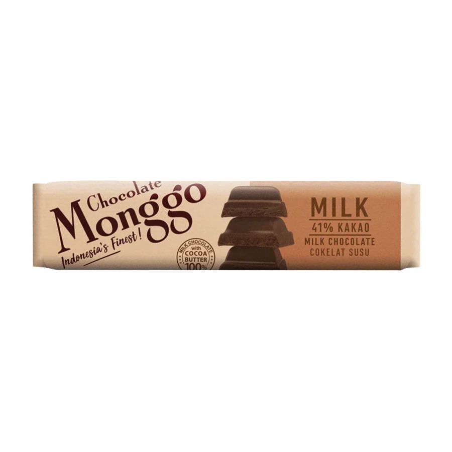 Monggo Milk Chocolate 41% of Cocoa Bar 40gram