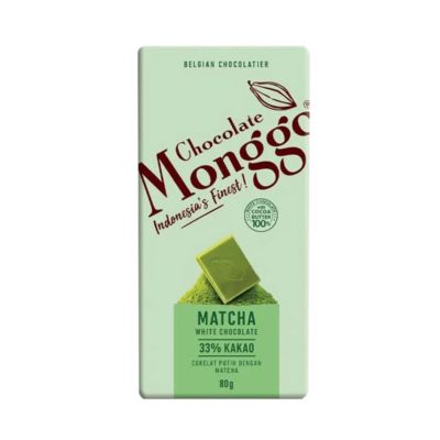 Monggo Matcha White Chocolate 33% of Cocoa Tablet