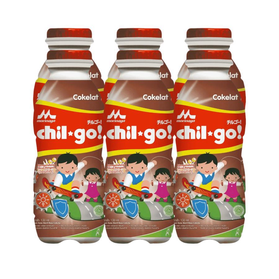 Morinaga Chil Go Milk Chocolate 130ml 6pcs