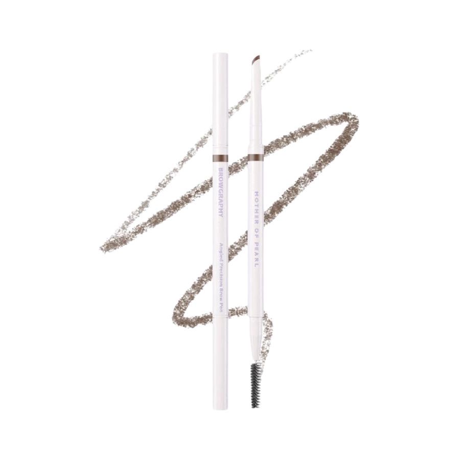 Mother of Pearl Angled Precision Dark Brown Brow Pen 1pcs