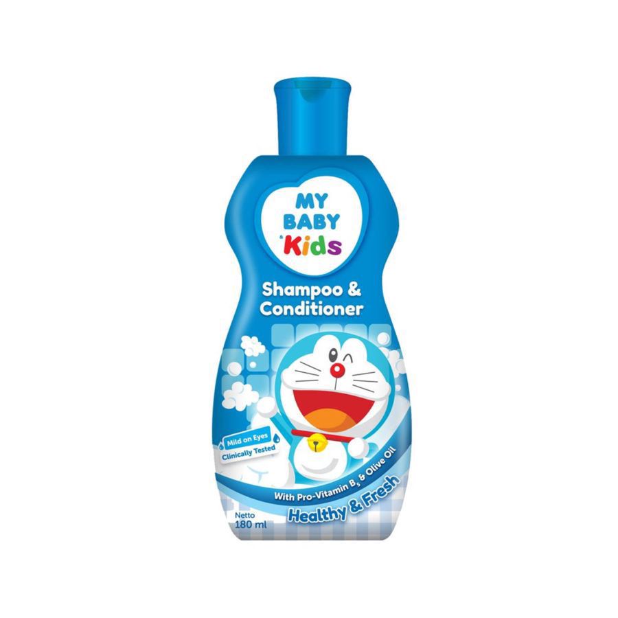 My Baby Kids Shampoo & Conditioner Healhty & Fresh Kebersihan Bayi 180ml