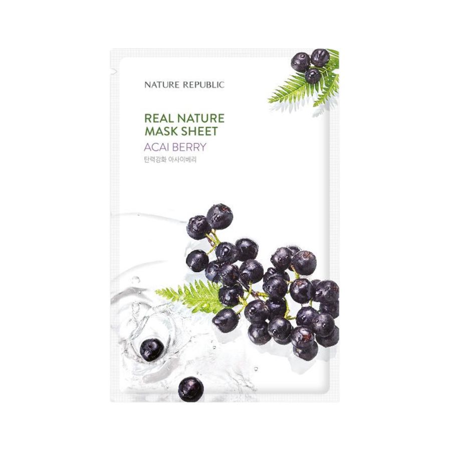 NATURE REPUBLIC Real Nature Acai Berry Face Mask 23ml