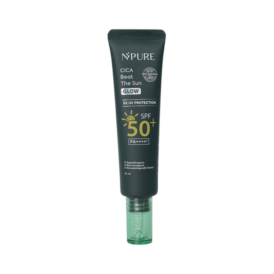NPURE Cica Beat The Sun Glow Sunscreen SPF 50 PA++++ 35ml