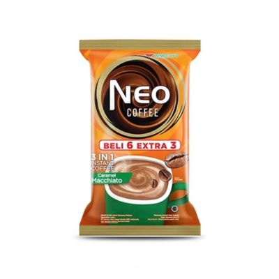 Neo Coffee Caramel Machiato Kopi Bubuk 6+3 Sachets x 20gr