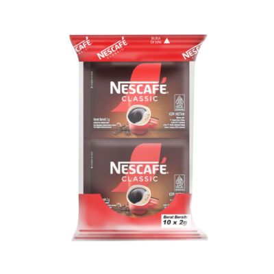 Nescafe Classic Kopi Bubuk 10 sachets x 2gr