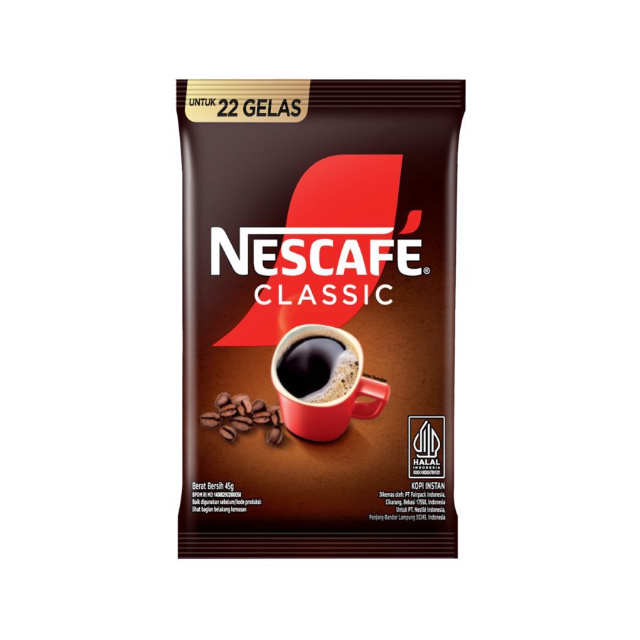 Nescafe Classic Kopi Bubuk Bag 45gram