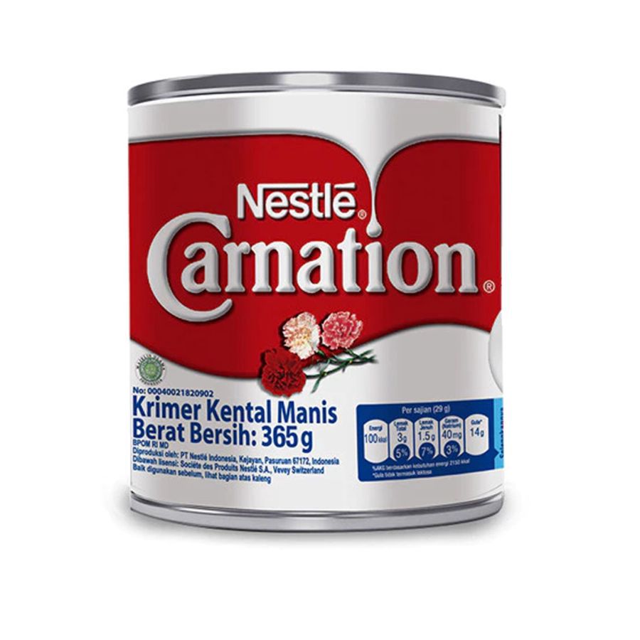 Nestle Carnation Krimer Kental Manis Kaleng 365gram
